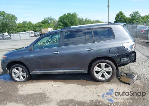 2013 Toyota Highlander Limited V6 z USA, uszkodzony, nr VIN 5TDDK3EH5DS185998